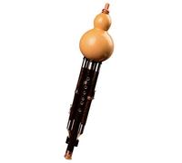 Flauta china hecha a mano Flauta de calabaza， Flauta Hulusi de rendimiento profesional, instrumento musical tradicional chino de calabaza Hulusi con accesorios(BB key)