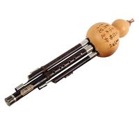Flauta china hecha a mano Flauta de calabaza， Flauta Hulusi Flauta Cucurbitácea Instrumento musical tradicional chino Clave C/Bb Flauta Hulusi china hecha a mano(BB key)