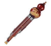 Flauta china hecha a mano Flauta de calabaza， Flauta Hulusi, flauta de cucurbitáceas de sándalo rojo, tipo de interpretación profesional, instrumento tradicional chino de flauta de calabaza nacional