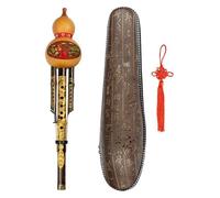 Flauta china hecha a mano Flauta de calabaza， Flauta Hulusi Flauta Hulusi Clave C Flauta de calabaza étnica china Rendimiento profesional Flauta Hulusi hecha a mano