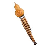 Flauta china Hulusi C Key Cucurbit, flauta de calabaza tradicional clásica, instrumento de calabaza de rendimiento profesional para amantes de la música