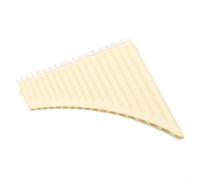 Flauta clásica de 18 tubos en llave C perfecta para instrumentos WOODWIND para cualquier músico (blanco)