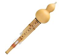 Flauta Cucurbitácea Duradera De Nueve Agujeros Cucurbita De Instrumento De Estudio Hulusi Para Que Los Adultos Jueguen Y Entretengan Amplia Gama (Color : Wood_C-key)