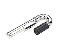 Flauta curvada para cabeza de repuesto, pieza de repuesto de cobre chapado en cobre, accesorios para instrumentos de viento de madera, se adapta a la mayoría de flautas de gripe, cabeza curvada, codo