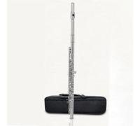 Flauta De 16 Agujeros Niquelada Con Orificios Cerrados Instrumento Con Llave En C Principiante Adulto Enseñanza Examen Profesional