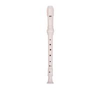 flauta de agudos 8 agujeros ABS clarinete colorido flauta larga instrumento Musical grabadora soprano(WHITE)