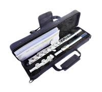 Flauta De Agujero Cerrado Flauta 471 De 16 Agujeros Con Llave E 271 Flauta Chapada En Plata Llave C Flauta De Cobre Blanco Instrumentos Musicales Transversales(271 C Key)