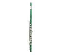 Flauta De Agujero Cerrado Flauta De Tono C De 16 Agujeros Con Llave E Instrumento De Viento De Madera Profesional Flauta De Tubo De Cuproníquel Con Llave Cerrada Con Kit Para Principiantes(Green)