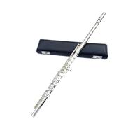 Flauta De Agujero Cerrado Flauta Flauta Con Llave C Cerrada De 16 Agujeros Flauta Plateada De Cuproníquel Instrumentos Musicales Transversales Para Principiantes