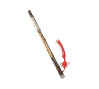 Flauta de bambú Bawu con orificio en forma de F de cobre pulido tono suave y hermoso adecuada para que los principiantes aprendan Principiantes Flauta Bambú