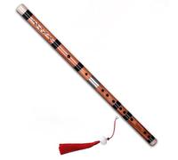 flauta de bambú c Instrumentos musicales de Flauta transversal de madera de hierro con 6 agujeros para los dedos(G KeyWood)