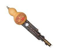 Flauta de bambú chino Hulusi, llave de C Cucurbit, instrumentos étnicos, flauta de Cucurbit para principiantes, amantes de la música, instrumento de calabaza