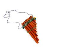 Flauta de bambú con correa (pequeña), instrumento musical