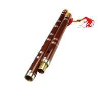 Flauta de bambú con llave F de 10 agujeros para principiantes instrumento de viento de madera de interpretación profesional color madera original Flauta Bambú Concierto