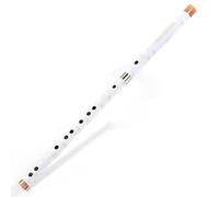 Flauta De Bambú Flauta China Dizi De Bambú Blanco/negro Estilo De Dos Secciones Fácil De Llevar Flauta Musical De Viaje Llave De C/D/E/F/G(White,G)
