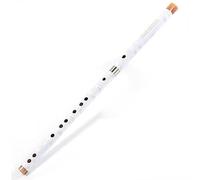 Flauta De Bambú Flauta China Dizi De Bambú Blanco/negro Estilo De Dos Secciones Fácil De Llevar Flauta Musical De Viaje Llave De C/D/E/F/G(White,E)