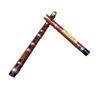 Flauta De Bambú Flauta De Bambú Amargo De Línea Blanca De Cuerno Negro De Latón De Una Sola Articulación Flauta Para Principiantes Flauta Transversal(E Key)