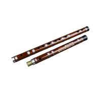 flauta de bambú Flauta De Bambú, Instrumentos Musicales Profesionales De Viento De Madera, Boquilla De Agujero Abierto Dizi Transversal Flauta(C Key)