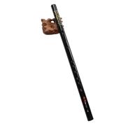 Flauta de bambú negra, instrumento de viento de madera exquisito profesional, flauta transversal para principiantes (Size : C)