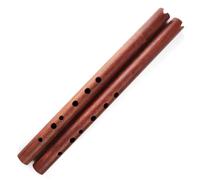Flauta De Bambú Para Principiantes Flauta De Bambú Con Llave G Instrumento Musical De Sándalo Rojo Instrumento De Viento De Madera Flauta Vertical Dalbergia Con Bolsa(Red)