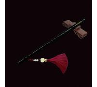 Flauta de bambú para principiantes, refinada, negra, estilo antiguo, flauta de bambú, instrumento de autoaprendizaje, introducción (flauta, G)