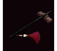 Flauta de bambú para principiantes, refinada, negra, estilo antiguo, flauta de bambú, instrumento de autoaprendizaje, introducción (flauta arriba, G)