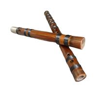 Flauta De Bambú Para Principiantes Segunda Sección De Cobre De Doble Conexión De Flauta De Bambú De Hueso Rojo De Cobre Primera Flauta De Aprendizaje Para Jóvenes(F Key)