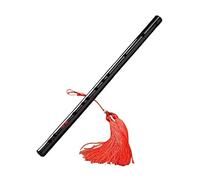 Flauta de bambú prémium fácil de aprender instrumento de viento para banda flautista niños D Key 38 cm