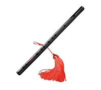 Flauta de bambú prémium fácil de aprender instrumento de viento para banda flautista niños D Key 38 cm