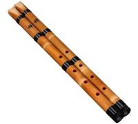 Flauta de bambú profesional 1 Uds Bambú Shakuhachi 5 Agujeros Flauta Japonesa Marrón Bambú Corto Xiao Instrumento Musical De Viento De Madera