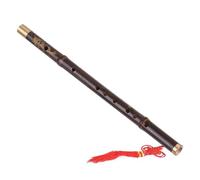 Flauta De Bambú Profesional Flauta De Bambú Negra Profesional Instrumento Musical Tradicional De Viento De Madera Llave De CD Instrumento Para Principiantes(D key)