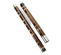 Flauta de bambú profesional Instrumentos Musicales Dizi Transversales De Bambú Chino Profesional, Llave De CDEFG, Flauta De Bajo De 6 Agujeros (Color : E)