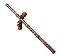 Flauta de bambú profesional Una Pieza Entera De Flauta De Bambú Púrpura, Instrumento Musical, Flauta Lisa Sin Hilo Y Sin Grabado (Color : G)