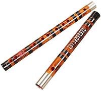 Flauta de bambú refinada china Dizi, profesional para adultos, niños, principiantes, juego de clarinete de flauta transversal - C, D, E, F, G Tune(Color:E)