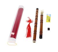Flauta de bambú tradicional china, flauta de bambú amargo en clave de F, artesanía secada al aire durante 5 años con conector de latón para adultos y principiantes, incluye