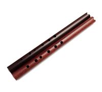 Flauta de bambú vertical marrón con llave G, instrumentos musicales, flauta, clarinete, quena madera secuoya