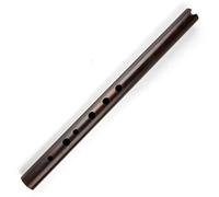 Flauta de bambú vertical marrón con llave G, instrumentos musicales, flauta, clarinete, quena madera secuoya