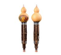 Flauta De Calabaza Calabaza Étnica Del Instrumento Musical Grado Funcionamiento De Siete Agujeros Hecha Materiales Naturales(C major)