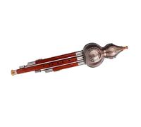 Flauta de calabaza china Hulusi principiante adulto doble tono instrumentos musicales tradicionales C Key/B Flat Hulusi con estuche profesional(B flat)