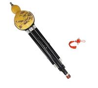 Flauta De Calabaza Flauta De Calabaza Con Eje Negro Redwood FGC Bb Minor D Instrumento Rendimiento Para Exámenes Grado Principiante Estuche(Black cue in F)
