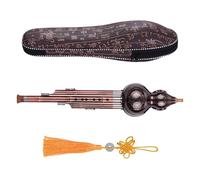 Flauta De Calabaza Flauta De Calabaza Con Llave De 3 Tonos Instrumento Tradicional De Aluminio Con Tubos Chapados En Cobre