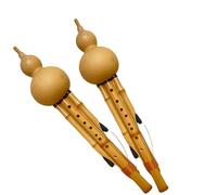 Flauta De Calabaza Flauta De Calabaza De Nueve Agujeros Tocada En Modos De Tecla B Bemol Y C Instrumento Musical Duradero Para Adultos(D minor)