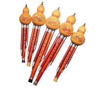 Flauta De Calabaza Flauta De Calabaza Natural Tres Tonos Palisandro C Major B Flat GF Adecuada Para Principiantes(C major with a leather case)