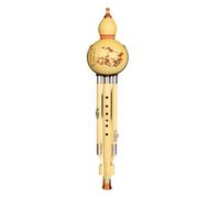 Flauta De Calabaza Flauta Hulusi Con Llave C Amigable Para Principiantes Siete Agujeros Diseñada Para Adultos Que Aprenden Si Bemol Mayor(Drop-proof C major I)