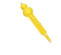 Flauta De Calabaza Hulusi CB Llave Plana Siete Agujeros Resina Resistente A Caídas Instrumento Musical Tradicional Para Principiantes(Yellow in C major)