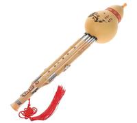 Flauta De Calabaza Hulusi China, Instrumento Musical Étnico Tradicional Para Principiantes, Flauta De Calabaza Hulusi Profesional (Color : Bb key)