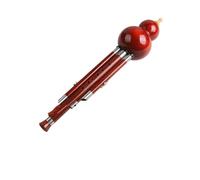 Flauta De Calabaza Hulusi De Sándalo Rojo Con Boquilla Reemplazable Llave Bb Instrumento Rendimiento Profesional Para Adultos Autoestudio(C)