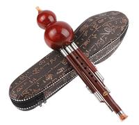 flauta de calabaza Hulusi Principiante C Clave Adulto B Plano Instrumento De Viento De Rendimiento Profesional(Rosewood,C)