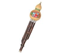 Flauta de calabaza Hulusi profesional Flauta Hulusi duradera de siete agujeros y tres notas for principiantes y estudiantes C Key/B Flat(C Key)