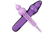 Flauta De Calabaza Instrumento De Flauta Hulusi CD Key Bb Resistente A Caídas Para Principiantes Amigable(Purple in D minor)